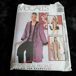 2292 MCCALLS PALMER PLETSCH UNLINED JACKET, TOP, PANTS PATTERN LG 16,18;  XL 20-22